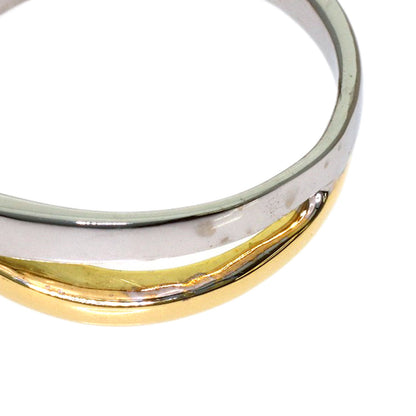 1.29ct Sapphire Diamond Ring K18 White Gold 18K Yellow Gold 6.4g　Ladies