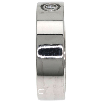 CARTIER Anniversary 1P Diamond #47 Ring K18 White Gold Ladies [Used]