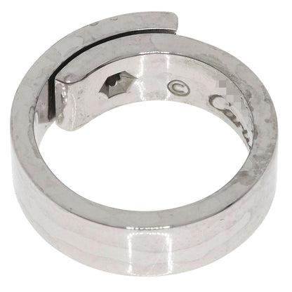 CARTIER Anniversary 1P Diamond #47 Ring K18 White Gold Ladies [Used]