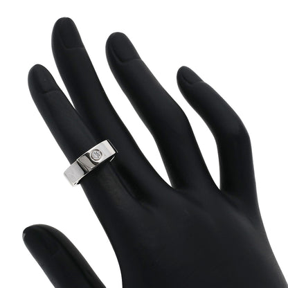 CARTIER Anniversary 1P Diamond #47 Ring K18 White Gold Ladies [Used]