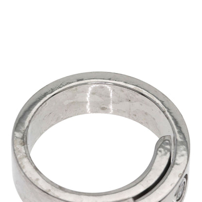 CARTIER Anniversary 1P Diamond #47 Ring K18 White Gold Ladies [Used]