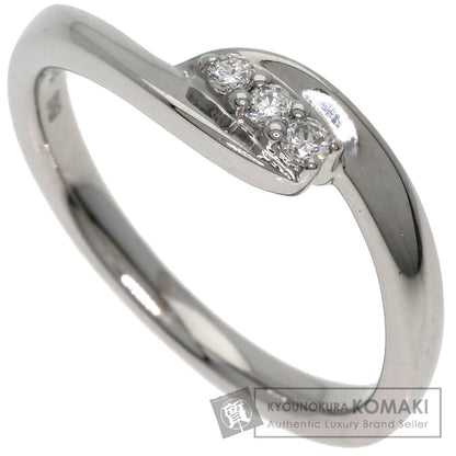 4℃ Diamond Ring K18 White Gold Ladies [Used]
