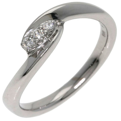4℃ Diamond Ring K18 White Gold Ladies [Used]