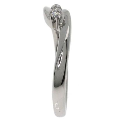 4℃ Diamond Ring K18 White Gold Ladies [Used]