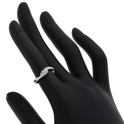 4℃ Diamond Ring K18 White Gold Ladies [Used]