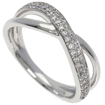 STAR JEWELRY Diamond Ring K18 White Gold Ladies [Used]