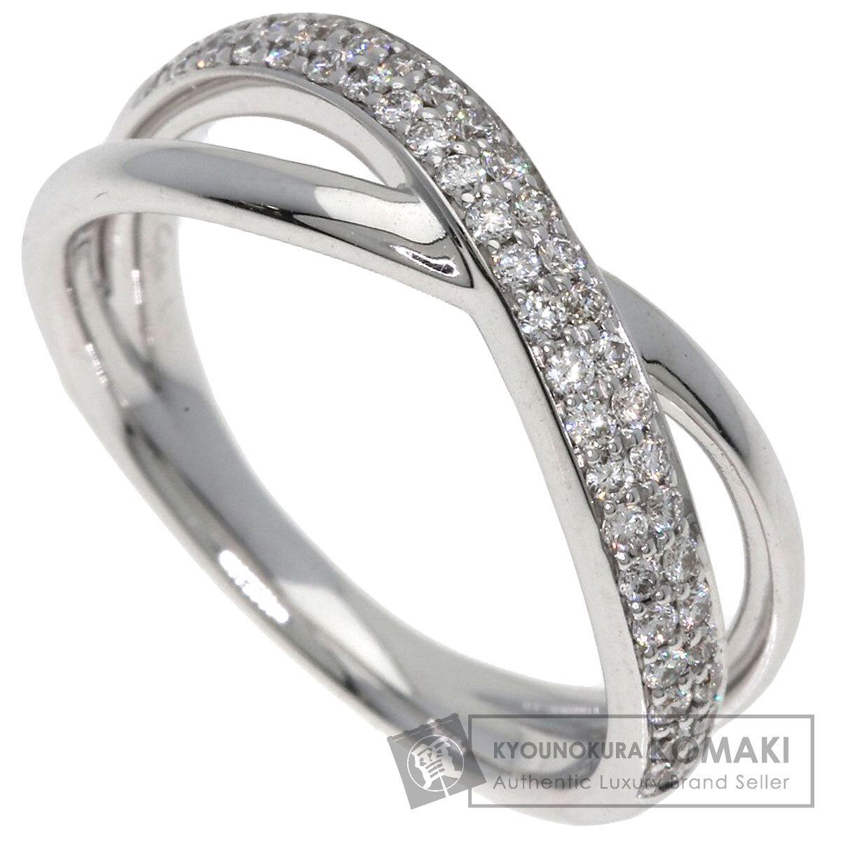 STAR JEWELRY Diamond Ring K18 White Gold Ladies [Used]
