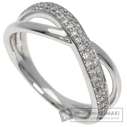 STAR JEWELRY Diamond Ring K18 White Gold Ladies [Used]
