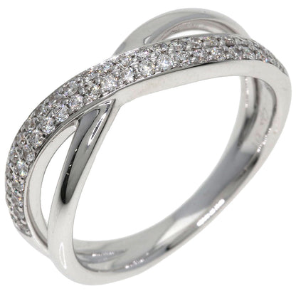 STAR JEWELRY Diamond Ring K18 White Gold Ladies [Used]