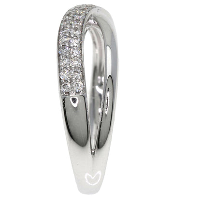 STAR JEWELRY Diamond Ring K18 White Gold Ladies [Used]