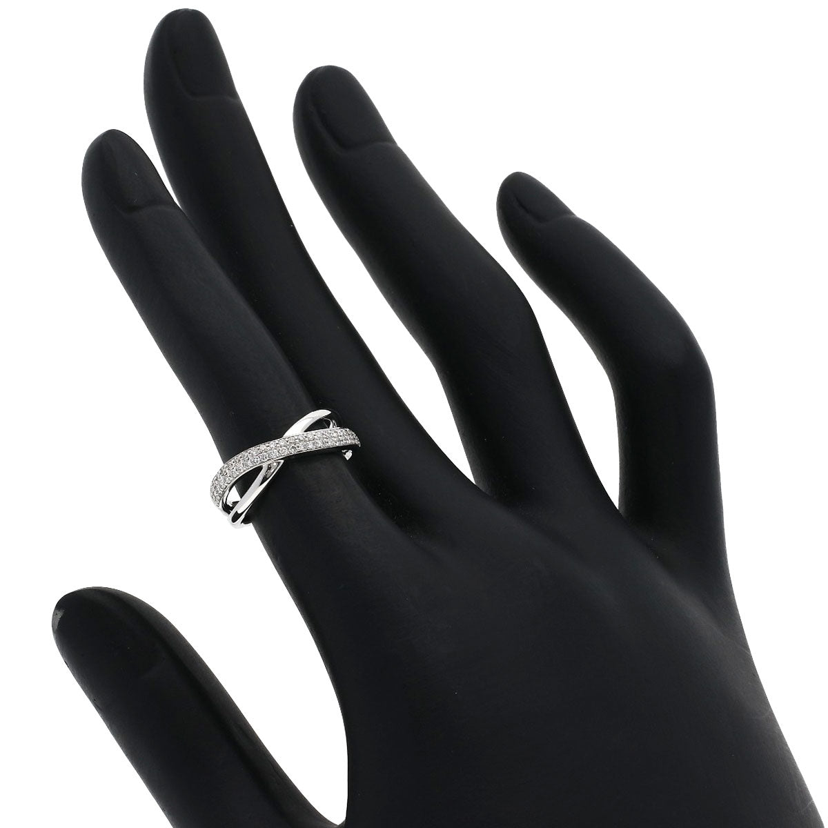 STAR JEWELRY Diamond Ring K18 White Gold Ladies [Used]