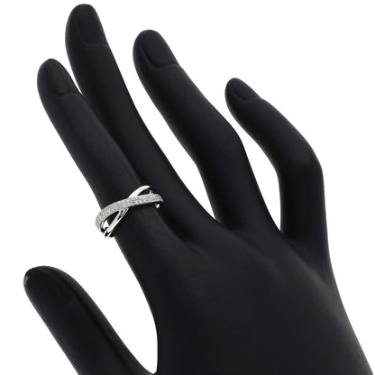 STAR JEWELRY Diamond Ring K18 White Gold Ladies [Used]