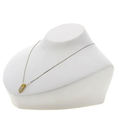 star sand Diamond Necklace K18 Yellow Gold K18 White GoldLadies [Used]