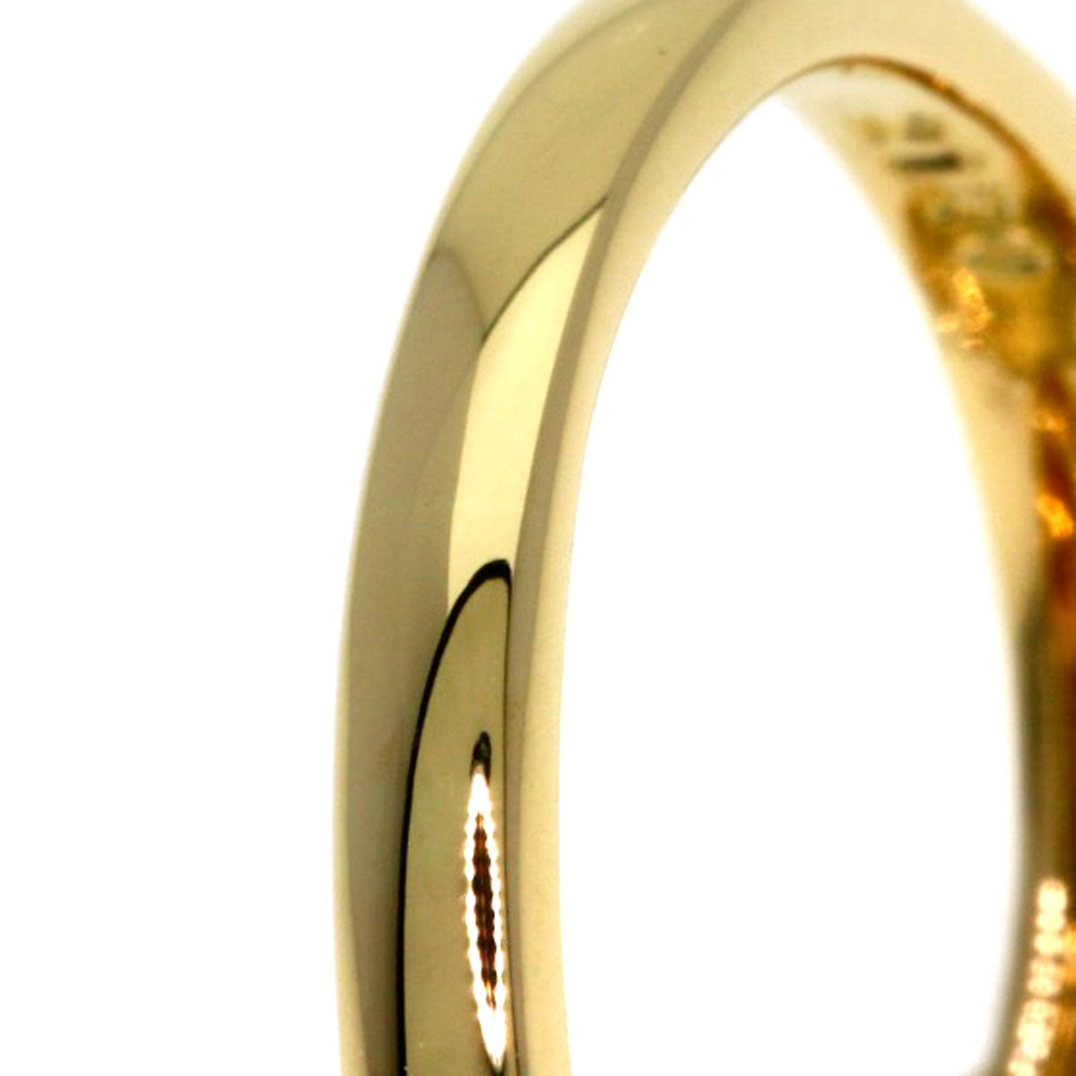 POLA Ribbon motif Ring K18 Yellow Gold Ladies [Used]