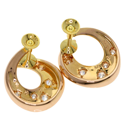 TASAKI Diamond Earring K18 Pink Gold Ladies [Used]