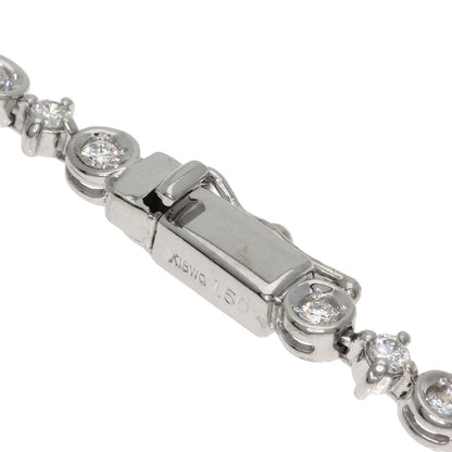 1.5ct LINE Diamond Bracelet K18 White Gold 8.3g　Ladies
