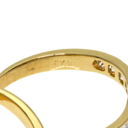 TASAKI Emerald Diamond 2 series Ring K18 Yellow Gold Ladies [Used]