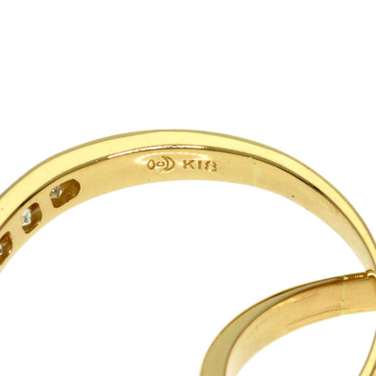 TASAKI Emerald Diamond 2 series Ring K18 Yellow Gold Ladies [Used]