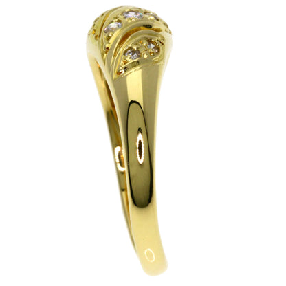 MIKIMOTO Diamond Ring K18 Yellow Gold Ladies [Used]