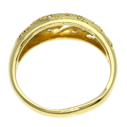 MIKIMOTO Diamond Ring K18 Yellow Gold Ladies [Used]