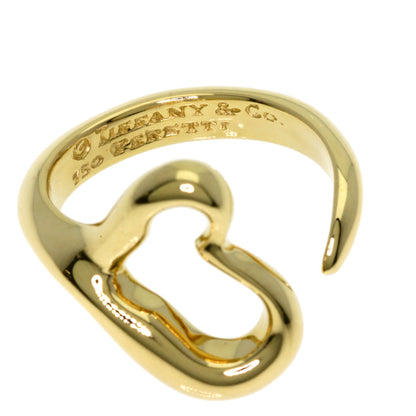 TIFFANY&Co. Open heart Ring K18 Yellow Gold Ladies [Used]