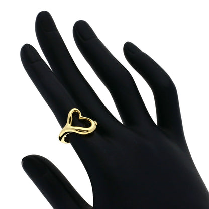 TIFFANY&Co. Open heart Ring K18 Yellow Gold Ladies [Used]