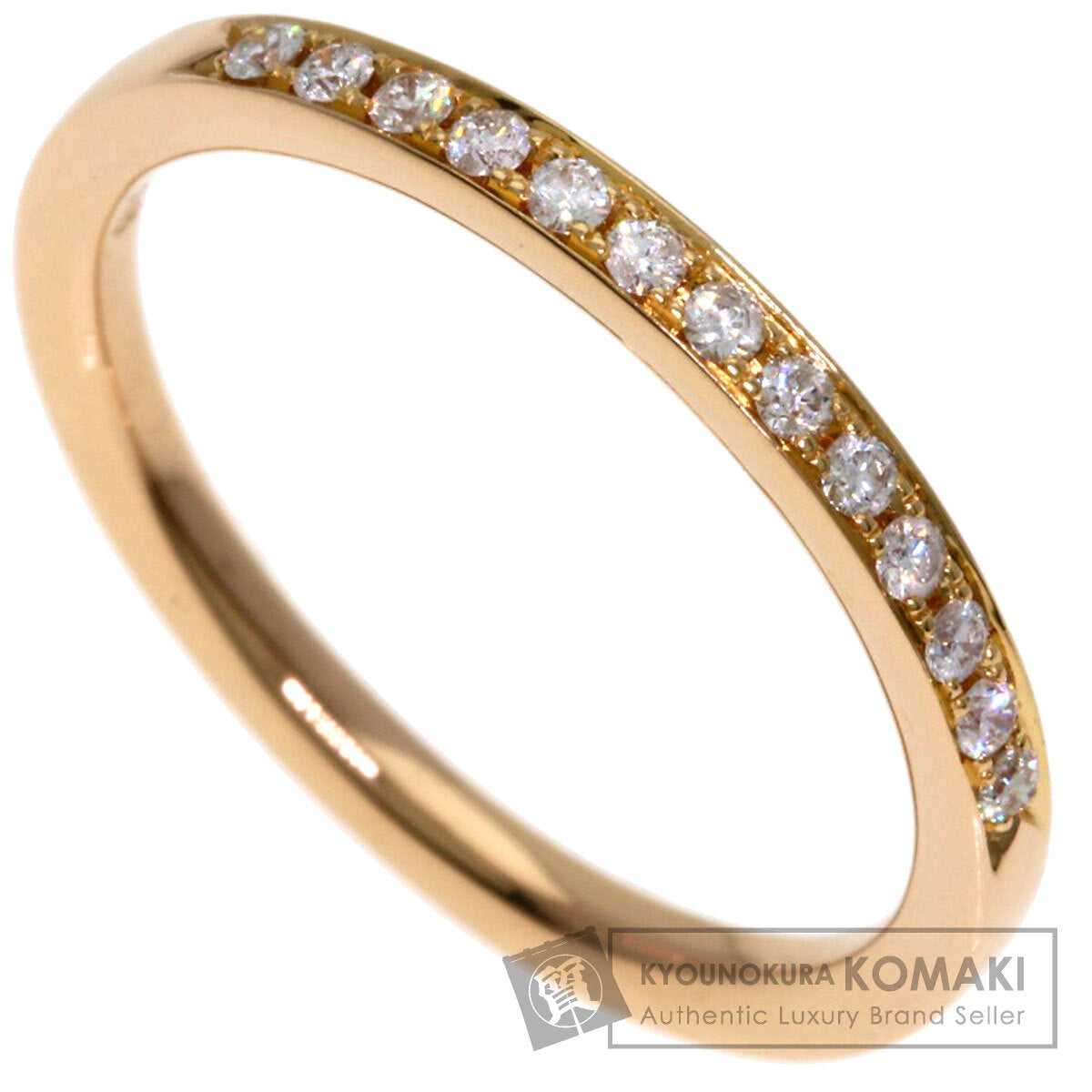 4℃ Diamond Ring K18 Pink Gold Ladies [Used]