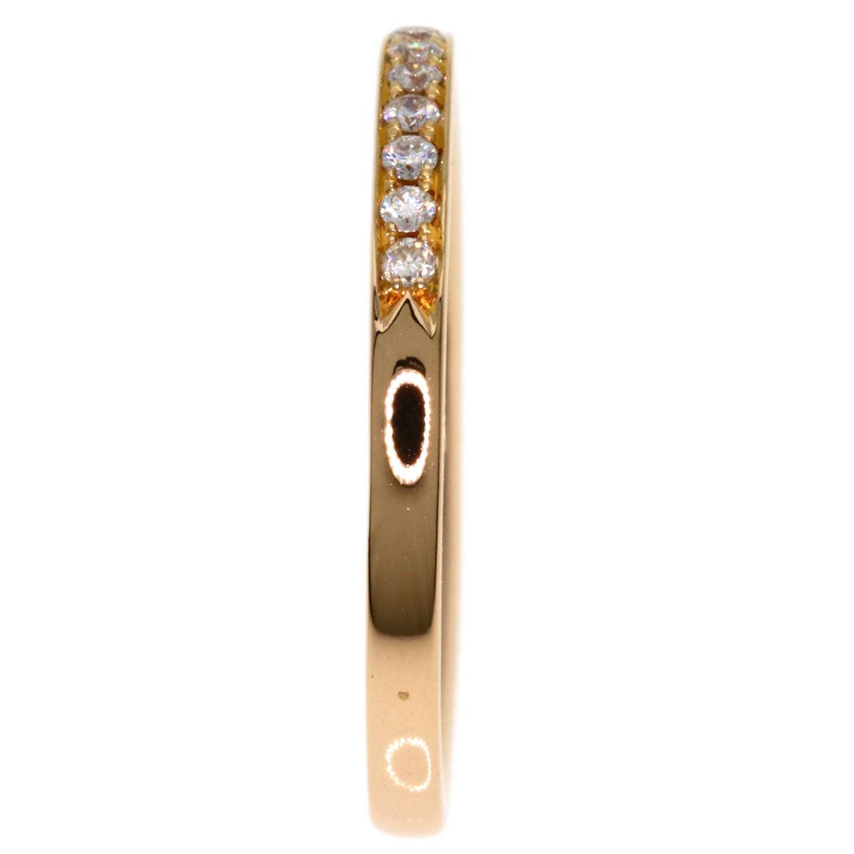 4℃ Diamond Ring K18 Pink Gold Ladies [Used]