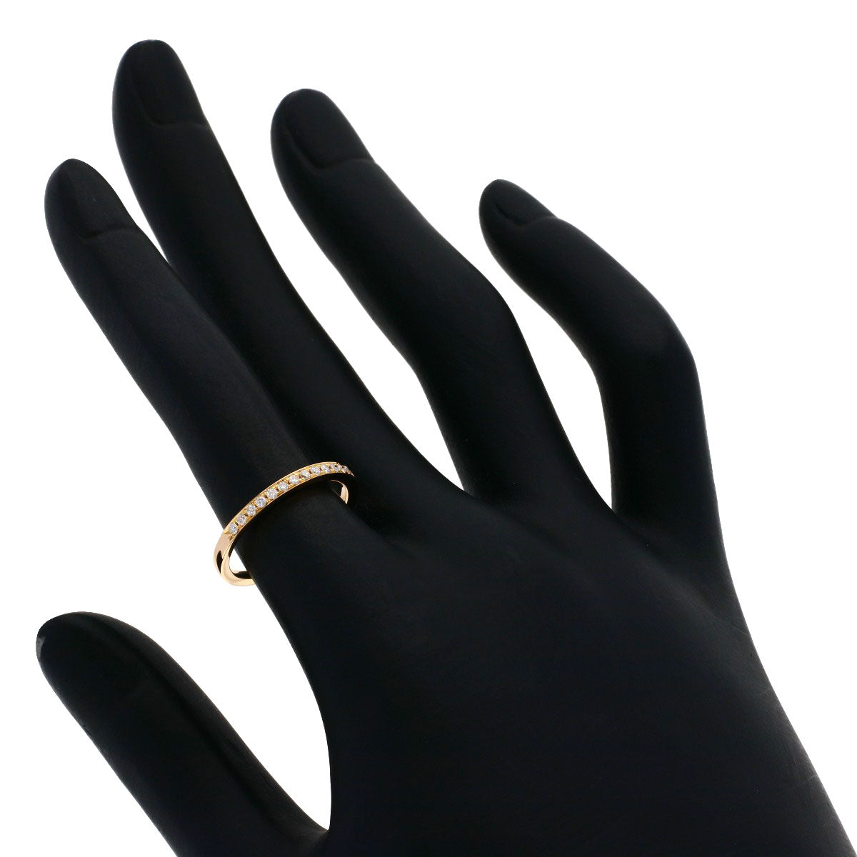 4℃ Diamond Ring K18 Pink Gold Ladies [Used]
