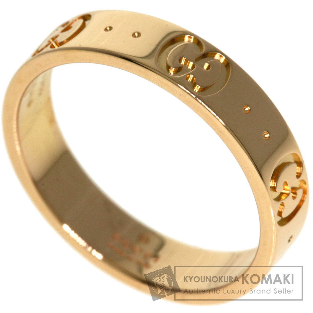 GUCCI Icon # 11 Ring K18 Pink Gold Ladies [Used]
