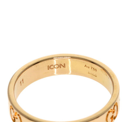 GUCCI Icon # 11 Ring K18 Pink Gold Ladies [Used]