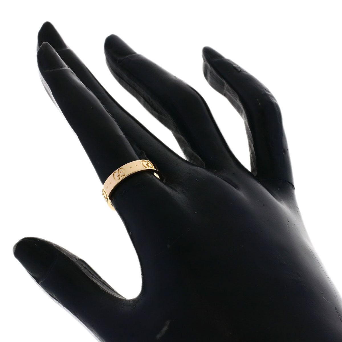 GUCCI Icon # 11 Ring K18 Pink Gold Ladies [Used]