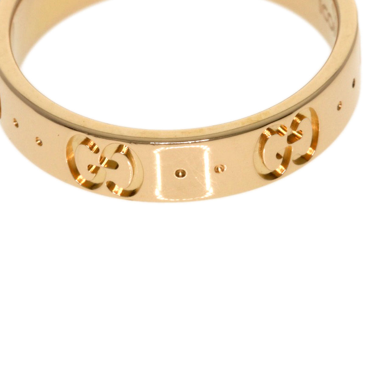 GUCCI Icon # 11 Ring K18 Pink Gold Ladies [Used]