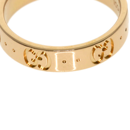GUCCI Icon # 11 Ring K18 Pink Gold Ladies [Used]