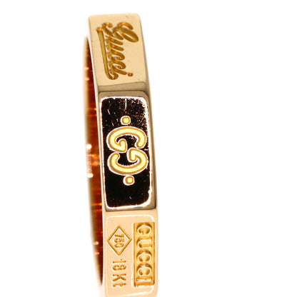 GUCCI Octagonal #11 Ring K18 Pink Gold Ladies [Used]