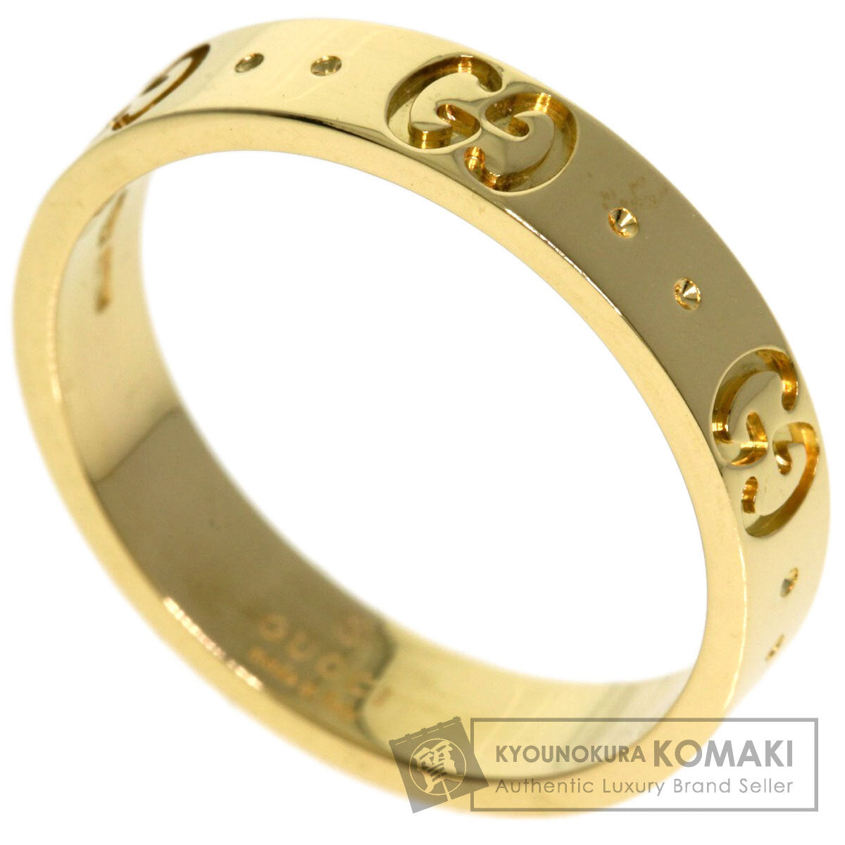 GUCCI Icon # 13 Ring K18 Yellow Gold Ladies [Used]