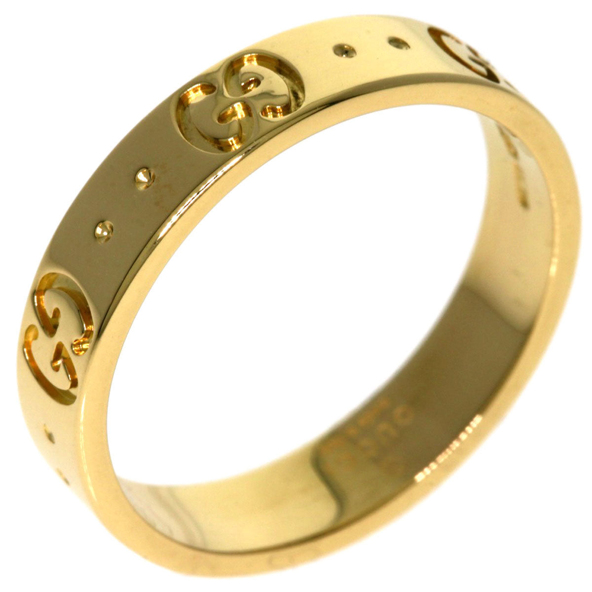 GUCCI Icon # 13 Ring K18 Yellow Gold Ladies [Used]
