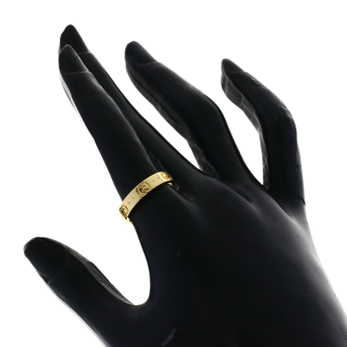 GUCCI Icon # 13 Ring K18 Yellow Gold Ladies [Used]