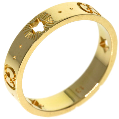 GUCCI Icon Star #13 Ring K18 Yellow Gold Ladies [Used]