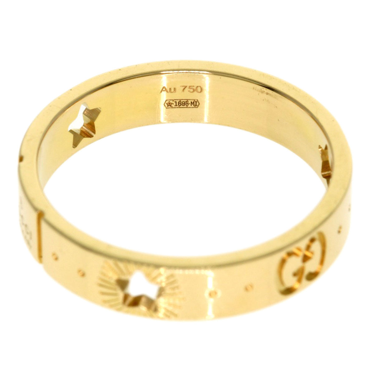 GUCCI Icon Star #13 Ring K18 Yellow Gold Ladies [Used]