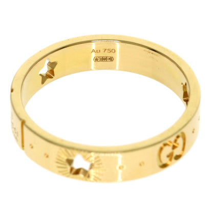 GUCCI Icon Star #13 Ring K18 Yellow Gold Ladies [Used]