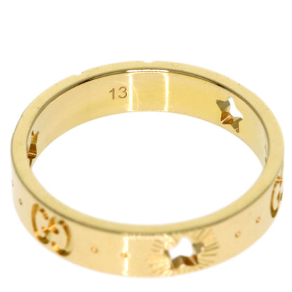 GUCCI Icon Star #13 Ring K18 Yellow Gold Ladies [Used]