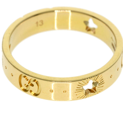 GUCCI Icon Star #13 Ring K18 Yellow Gold Ladies [Used]