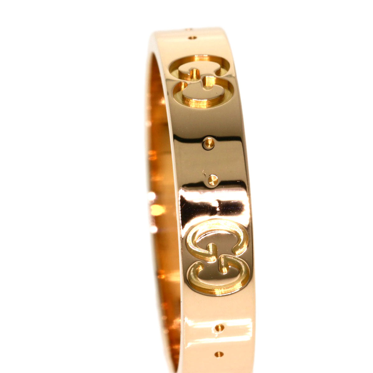 GUCCI Icon #16 Ring K18 Pink Gold Ladies [Used]