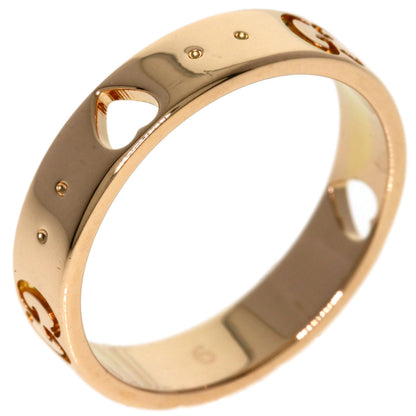 GUCCI Icon Amore #9 Ring K18 Pink Gold Ladies [Used]