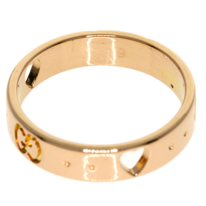 GUCCI Icon Amore #9 Ring K18 Pink Gold Ladies [Used]