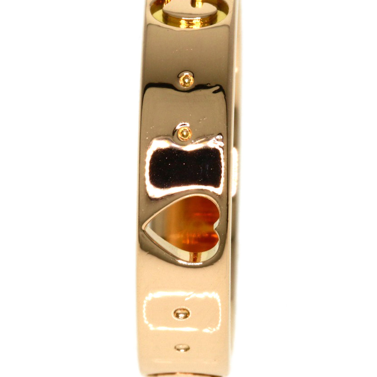 GUCCI Icon Amore #9 Ring K18 Pink Gold Ladies [Used]