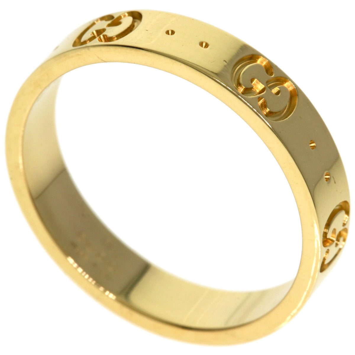 GUCCI Icon # 15 Ring K18 Yellow Gold Ladies [Used]