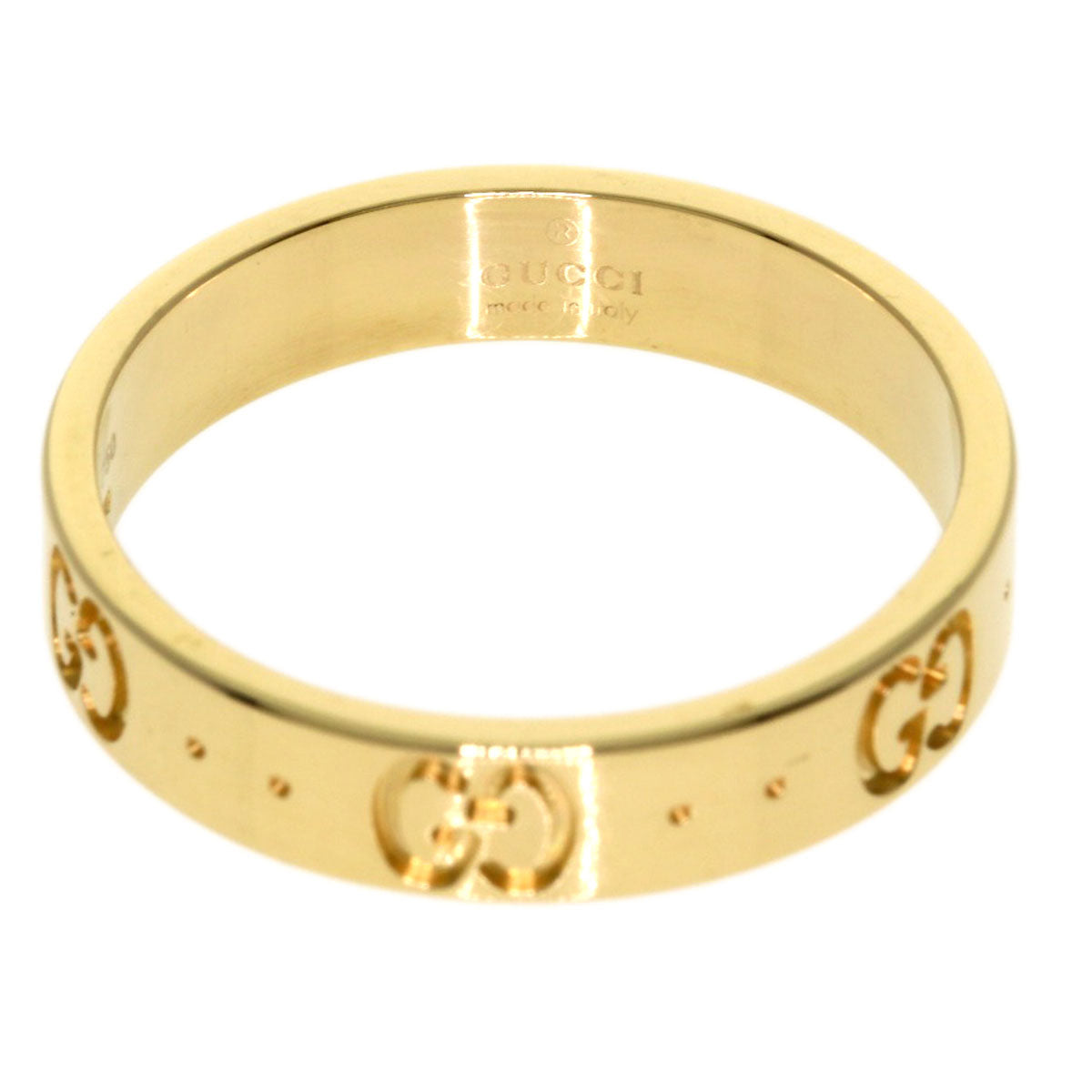 GUCCI Icon # 15 Ring K18 Yellow Gold Ladies [Used]