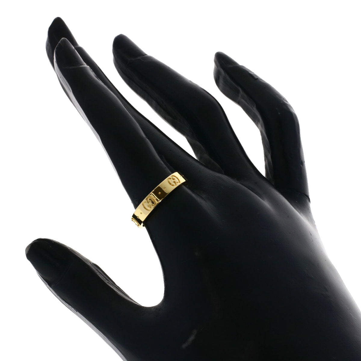 GUCCI Icon # 15 Ring K18 Yellow Gold Ladies [Used]